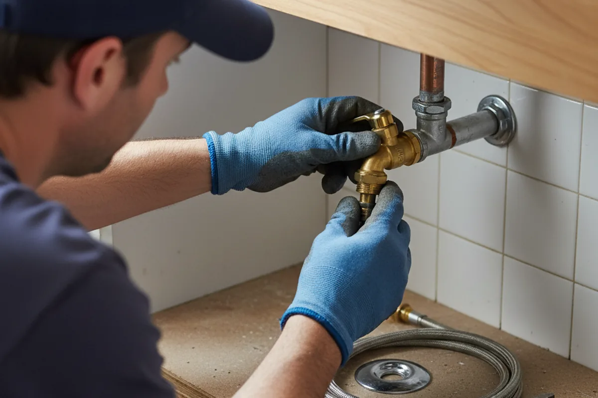 Shutoff valve and fitting work during Emergency Plumbing in Elkins Park